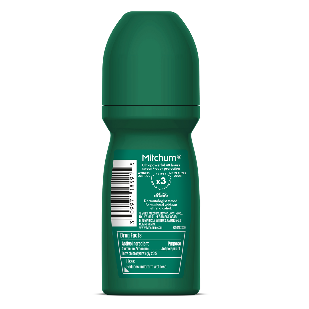 MITCHUM Men 48H Roll-On Unscented 100ml