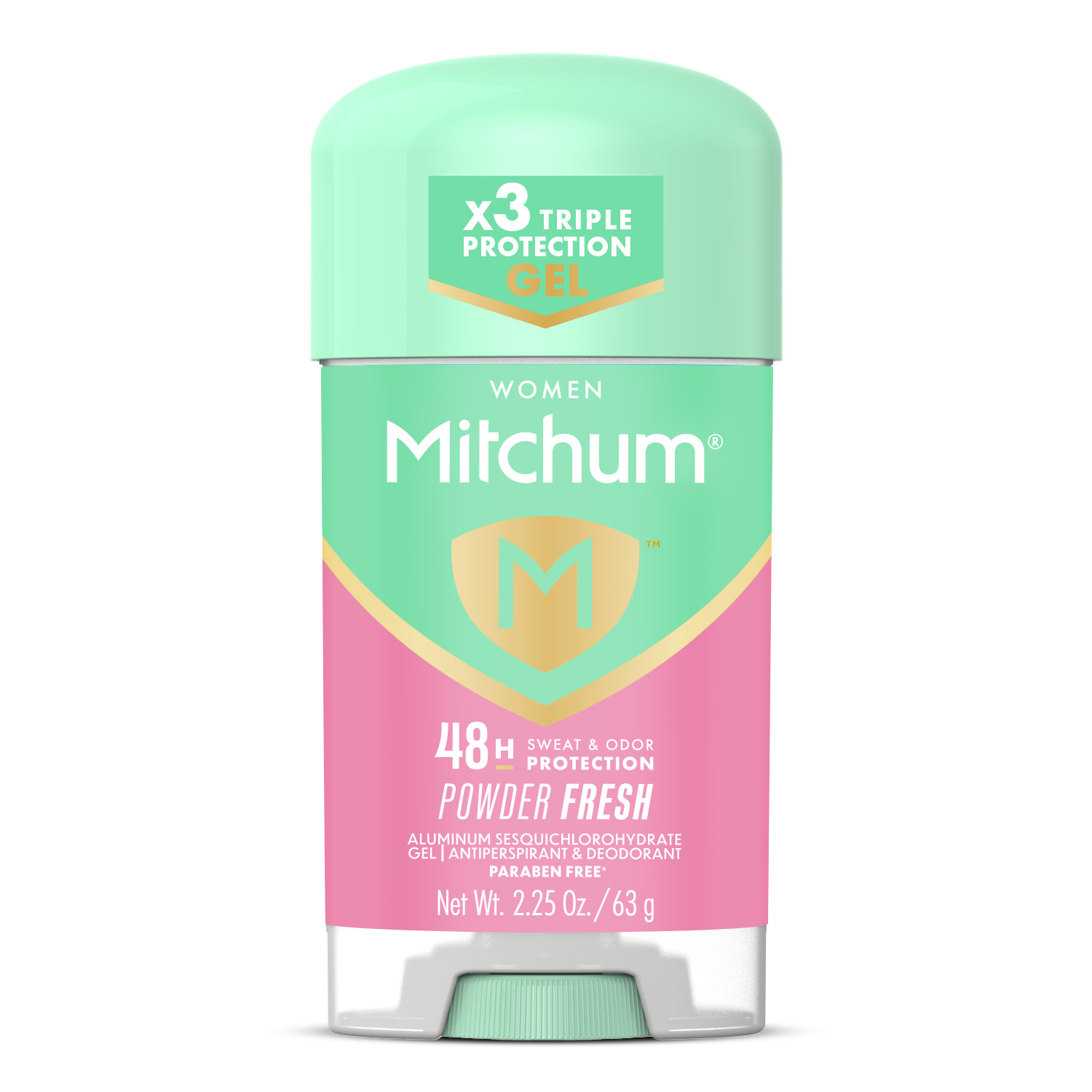 Mitchum Women's Powder Fresh Gel Stick Anti-Perspirant, 2.25oz