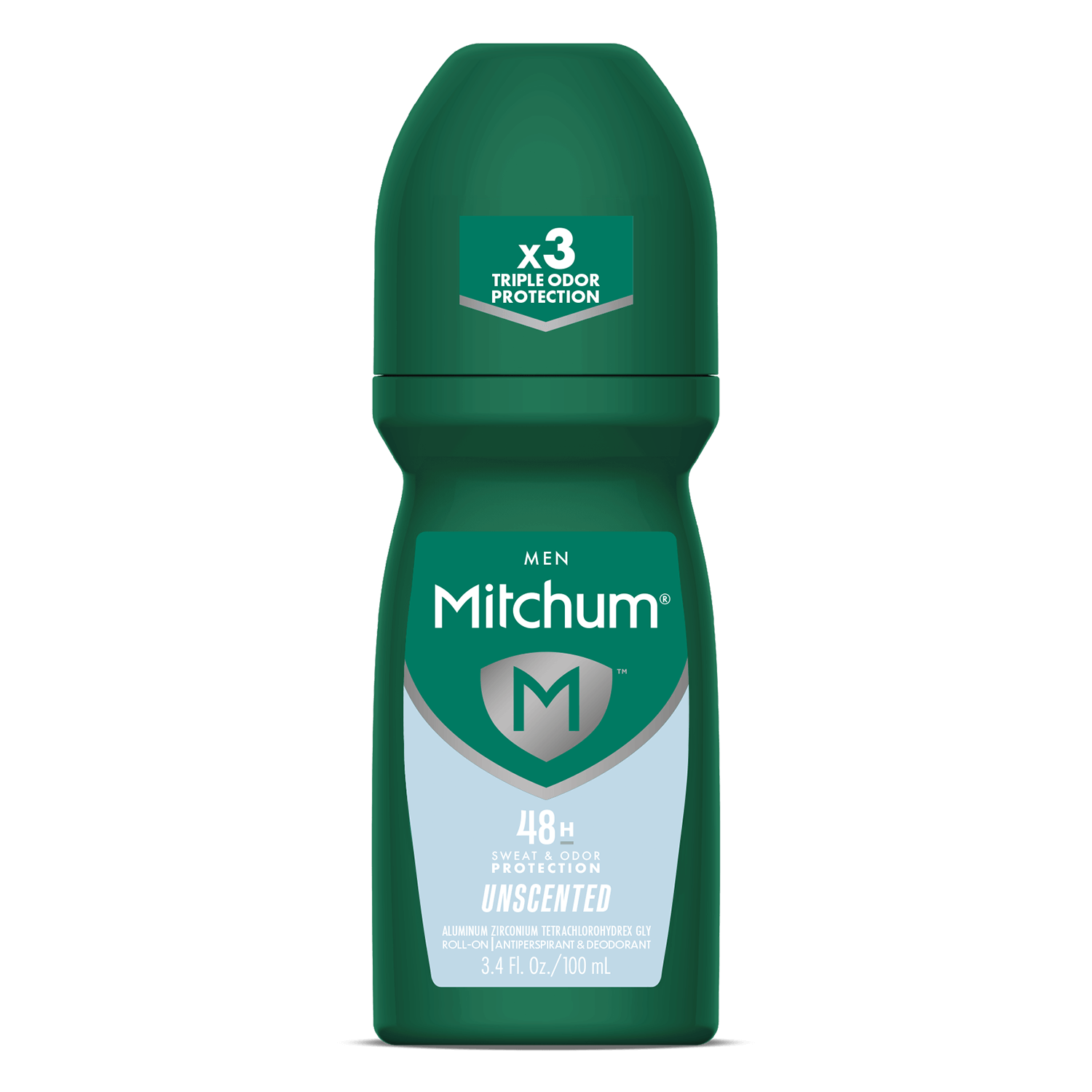 Mitchum Men's Unscented Roll-On Anti-Perspirant, 1.7oz