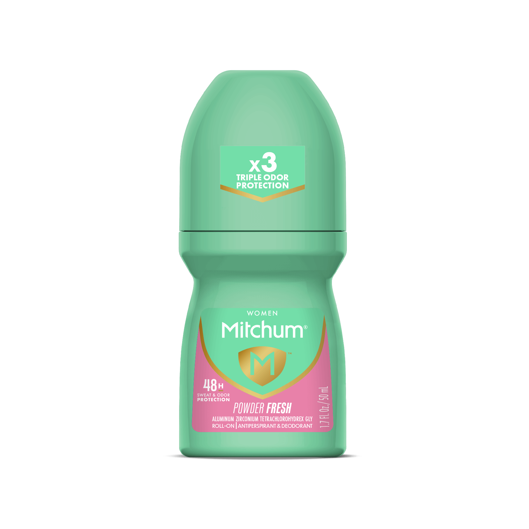 Mitchum Women's Powder Roll-On Anti-Perspirant, 1.7oz