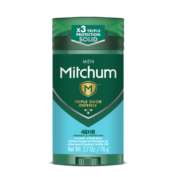 Mitchum Clean Control Men's Solid Stick Anti-Perspirant, 2.7oz