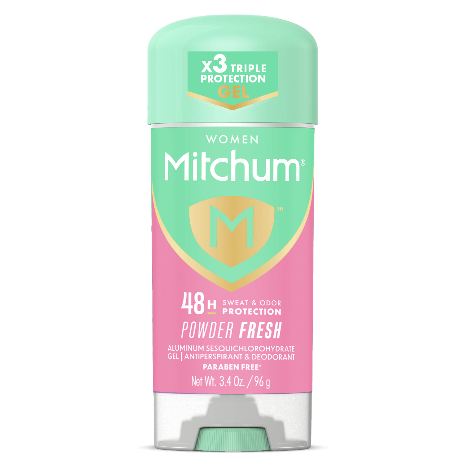 Mitchum Women's Powder Fresh Gel Stick Anti-Perspirant, 3.4oz